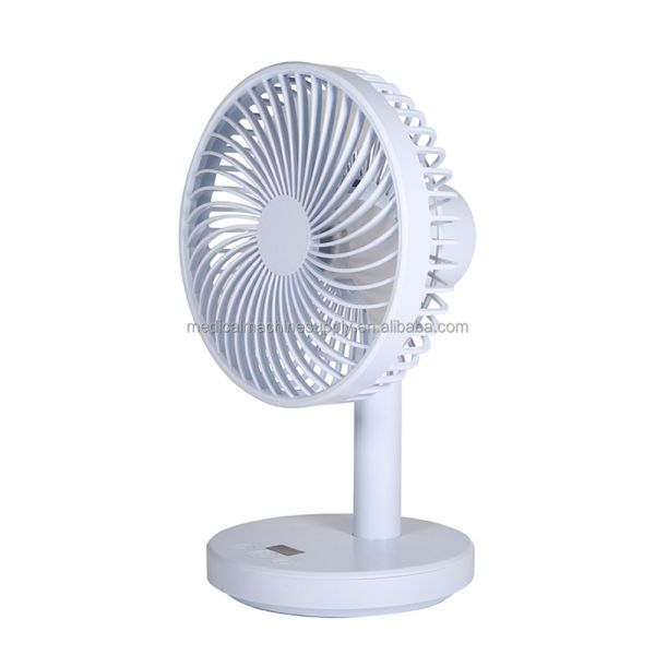 USB Table Fan for Laptop Cooling Adjustable Height Portable 3.3-14H Working Time