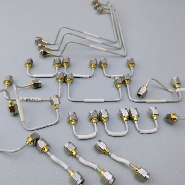 Passivated SMA Microwave Coaxial Cable , 18GHz Semi Rigid Rf Coaxial Cable
