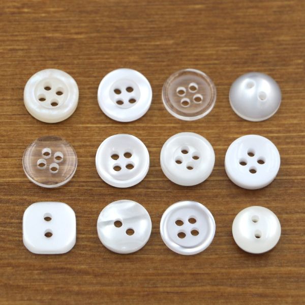 10MM 11.5MM Elegant design sewing on fancy round white pearl buttons for lady shirt and coat