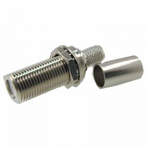 RF Coaxial Connector F Female bulkhead Crimp for RG316 RG178 Coaxial Cable