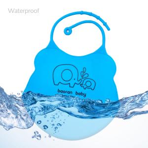 Wholesale Customized Fancy Cartoon Printing Soft Waterproof Silicone Baby Bib