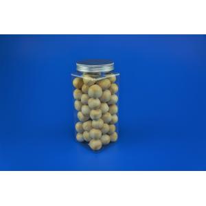 Food Grade Square 811ml Transparent Pet Biscuit Jar