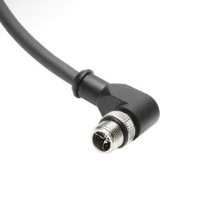 Alvin's M12 X-Code 8Pin to RJ45 Cat6a Cable, 2m, Right Angle for Cognex/Keyence