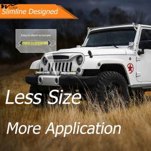 7 Inch Slim LED Light Bar for Truck 60W 6000lm Waterproof Lightbar Working Time