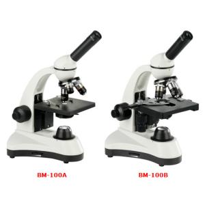Quality Monocular Biological Microscope Achromatic Objectives Wide Field Eyepieces for sale