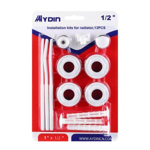 Iron Radiator Accessories 13 In 1 Set 1/2" 3/4" Painted Surface