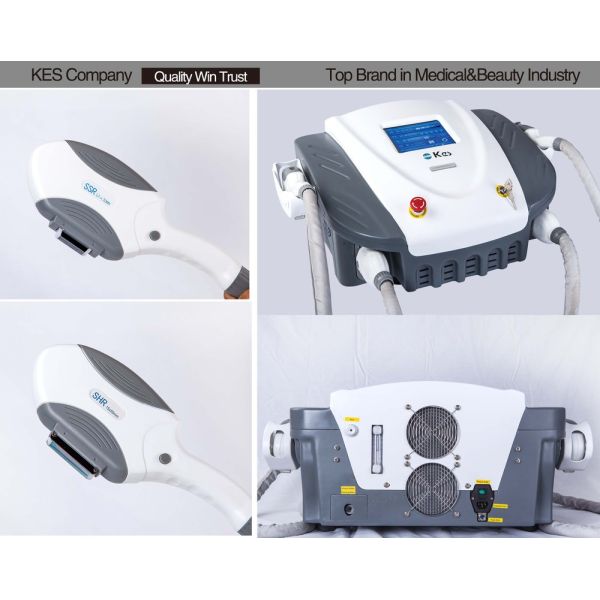 E-light IPL RF 110V 50 - 60Hz E-light IPL Beauty RF White Gray Equipment with Drive Power 1400W