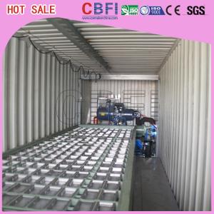 Restaurants Bars Containerized Block Ice Machine Low Electric Power Consumption
