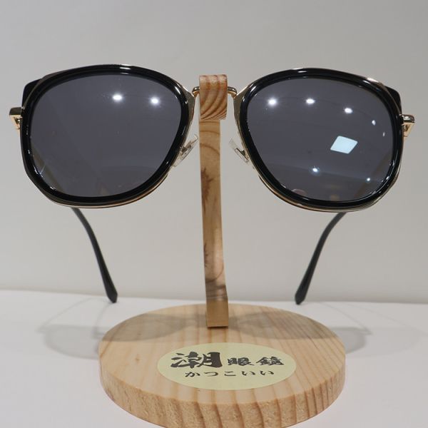 Buy Rectangle Anti Reflective Sunglasses Oversized Gold Polarized at wholesale prices