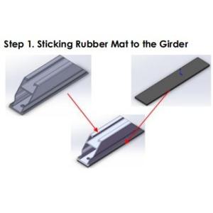 Pre Assembled Anodized Aluminum Solar Roof Rails With SUS304 Bolts