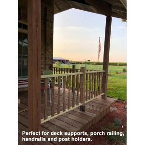 Upgrade Your Deck with Heavy Duty Concrete Anchors and 4x4 Wood Fence Post Base