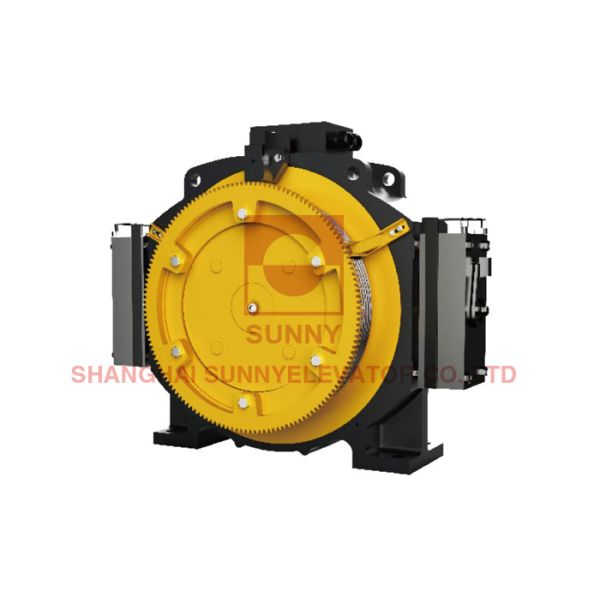 Buy Load 630kg Small Lift Repair Parts Gearless Traction Elevator Motor at wholesale prices