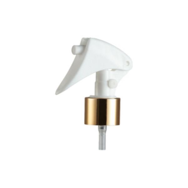 Buy Plastic Mini Trigger Sprayer with Golden Aluminum Collar at wholesale prices