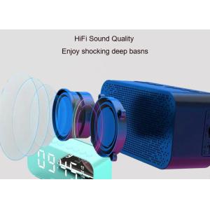 ABS FM Radio Audio Bluetooth Speaker 87.5MHZ-108MHZ With Mirror Night Light