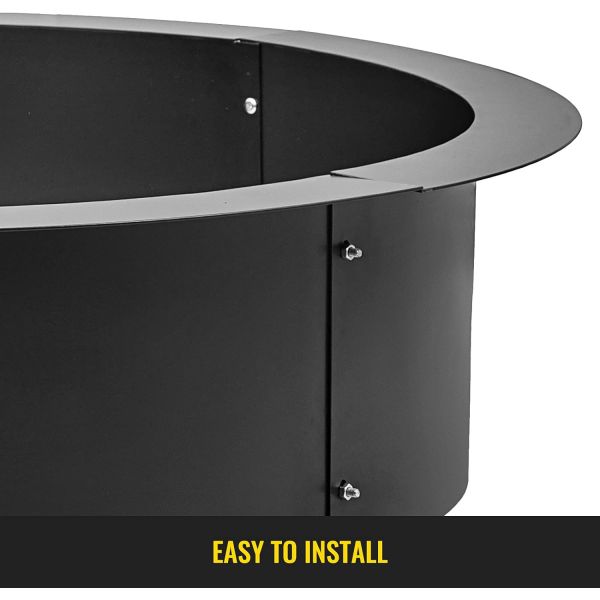 Fire Pit Insert for DIY Campfire Ring Heavy Duty Solid Steel Construction for Outdoor