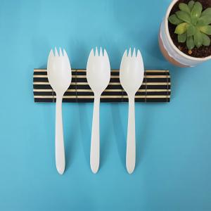 Disposable Primary Color Cornstarch Spoon Light Convenient To Carry The Knife And Fork By The Party Camping