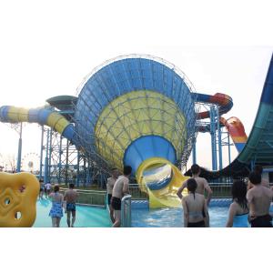 Commercial Fiberglass Water Pool Slides / Medium Tornado Water Slide for Water