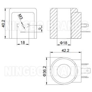 Hydac Type Hydraulic Solenoid Coil 3000489 12V 3000249 24V 300315 110V 3002594