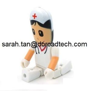 Quality Different Kinds of Plastic People USB Pen Drive, Customized Figures Available to Produce for sale