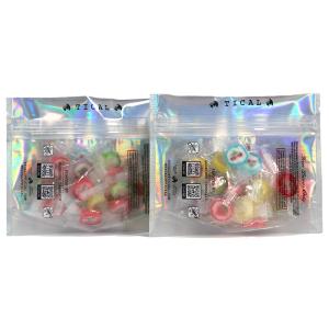 PE Holographic Stand Up Pouch With Transparent Window