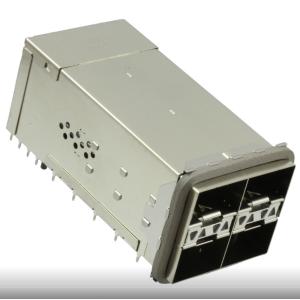 CONN ZSFP+ RCP W/CAGE 2X2 80P RA 2198325-2