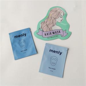 Metallic skincare cosmetic packaging bags 3ml 5ml moisturizer cream packets/