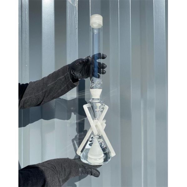 Buy Classic Glass Bong Beaker Colorful Cone Percolator Hookah Water Pipe at wholesale prices