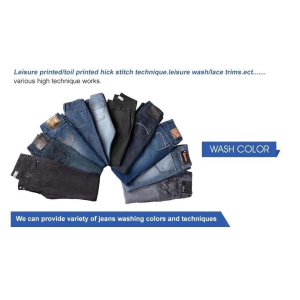 2023 New Style Denim Pattern Fashion 100% Cotton Jeans for Wholesale