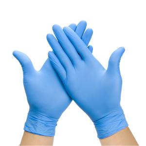GB2626 14.6cm*11.5cm Blue Disposable Medical Nitrile Gloves