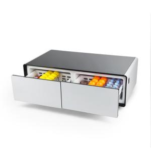 Modern Style Extendable Smart Coffee Table with Refrigerator Drawer and Wireless