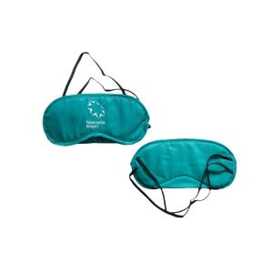 Cyan Color Sleeping Blindfold Eye Mask Receive Custom On Logo / Size / Color