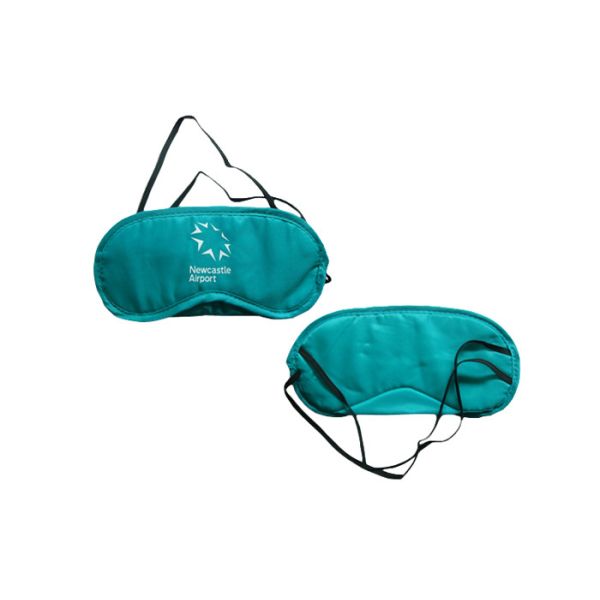 Buy Cyan Color Sleeping Blindfold Eye Mask Receive Custom On Logo / Size / Color at wholesale prices
