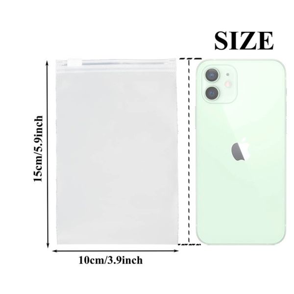 Reclosable Vent Holes Translucent Plastic Bags For Storage Frosted