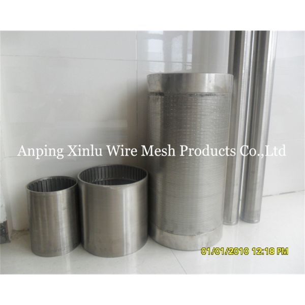 V Wire Screen Tube 0.05-5mm Slot Wedge Wire Screen Pipe for Wastewater Treatment and Chemical Process