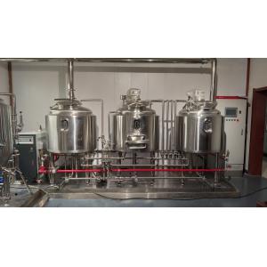 PLC 500L Micro Beer Brewing Equipment For Restaurant