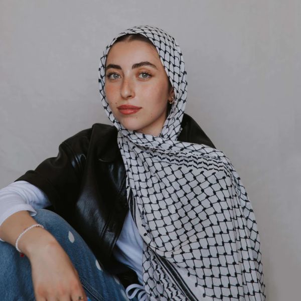 Wholesale New Middle East Muslim Women Keffiyeh Shemagh Palestine Printed Chiffon Hijab Scarf Shawls for Women
