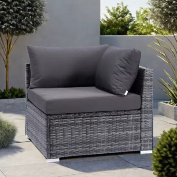 Outdoor Wicker Rattan Sofa Set Rattan Chair Sectional Cushion Lawn Garden Furniture