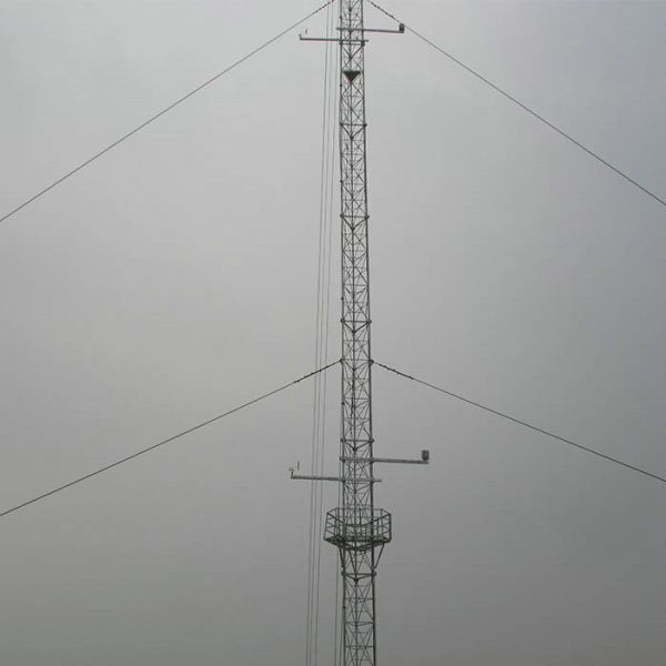 Buy 55m Lattice Electric Communication Guyed Mast Tower Customizable  Steel And Alloy Structural Steel at wholesale prices