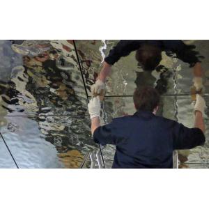 2019 Rimex Double Stone Supplier Water Ripple Pattern 1219*2438 Stainless Steel