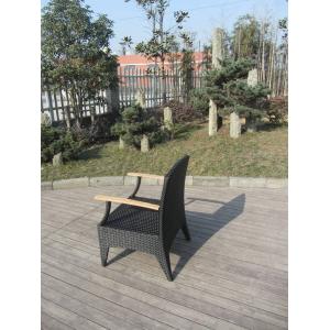 Brown Wicker Rattan Garden Dining Sets , Conservatory Furniture Set