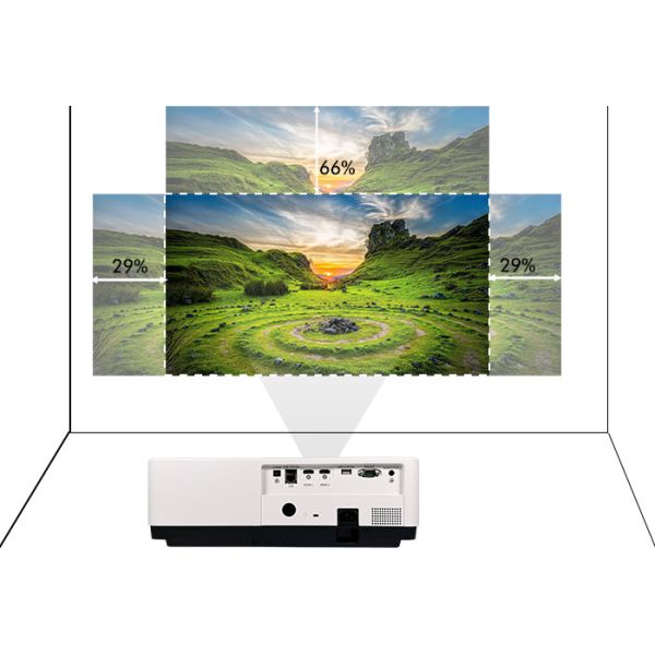 High Contrast 6500 Lumen 20000Hrs Life Time Home Cinema Projector With Manual Lens