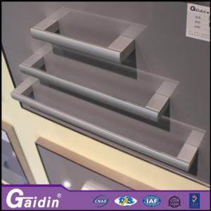 Quality bedroom wardrobe office contemporary foggy siver aluminum furniture handle for sale