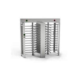 Indoor SS304 4 Sections 90 Degree Full Height Turnstile