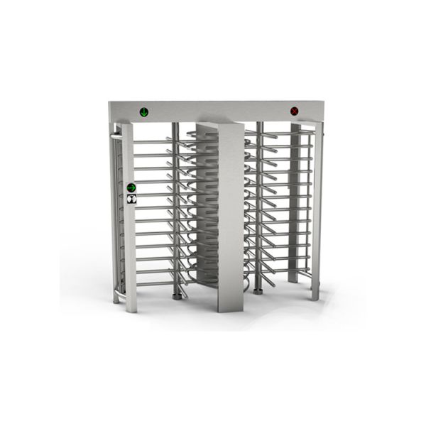 Indoor SS304 4 Sections 90 Degree Full Height Turnstile