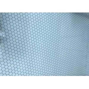 Strong Silk Screen Printing On Glass , White / Clear Patterned Tempered Glass