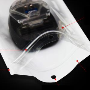 Customized Printing front zip lock aluminum foil Plastic bags for cosmetic