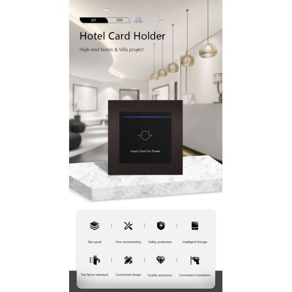 Dry Contact Energy Saving Switch Power Supply 12VDC Bronze / Black Color