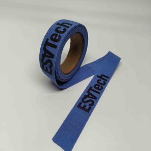 Elastic Reflective Webbing Material Blue Cotton Canvas Recycled For Bag Strap