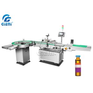 Manual Round Bottle Self Adhesive Labeling Machine Automatic monitoring