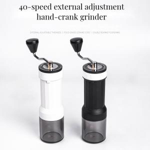 Manual Utensil Coffee Bean Grinder with External Adjustable Settings and